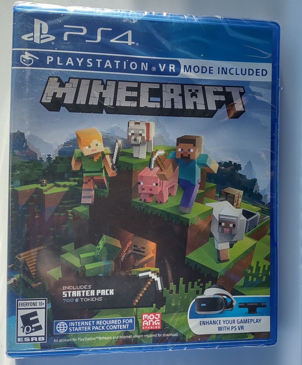 Minecraft PlayStation 4 PS4 W/ VR Mode Included ** FACTORY SEALED ** 🆕