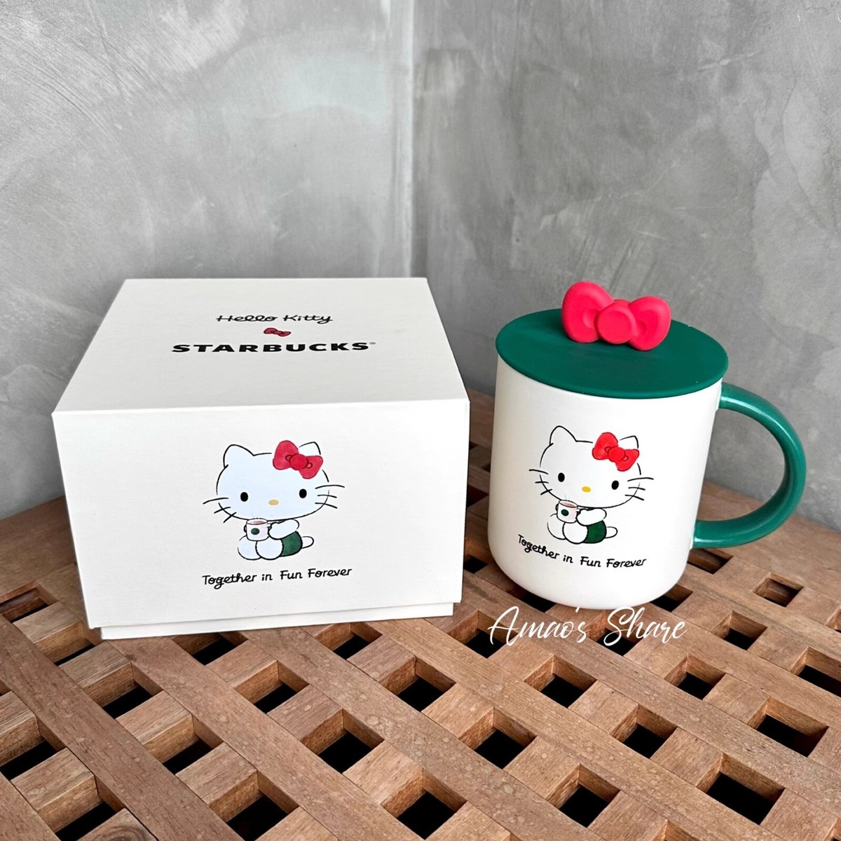 Hello Kitty スターバックス マグカップ New 2025 Taiwan Starbucks x Hello Kitty 16oz Ceramic Mug With Lid