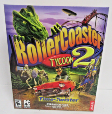NEW ROLLER COASTER TYCOON 2 II TIME TWISTER PC Game Expansion - US Version 2003