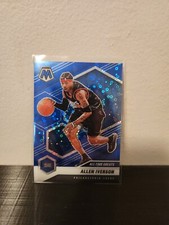 2020 Panini Mosaic All-Time Greats Fast Break Blue Prizm /85 Allen Iverson HOF