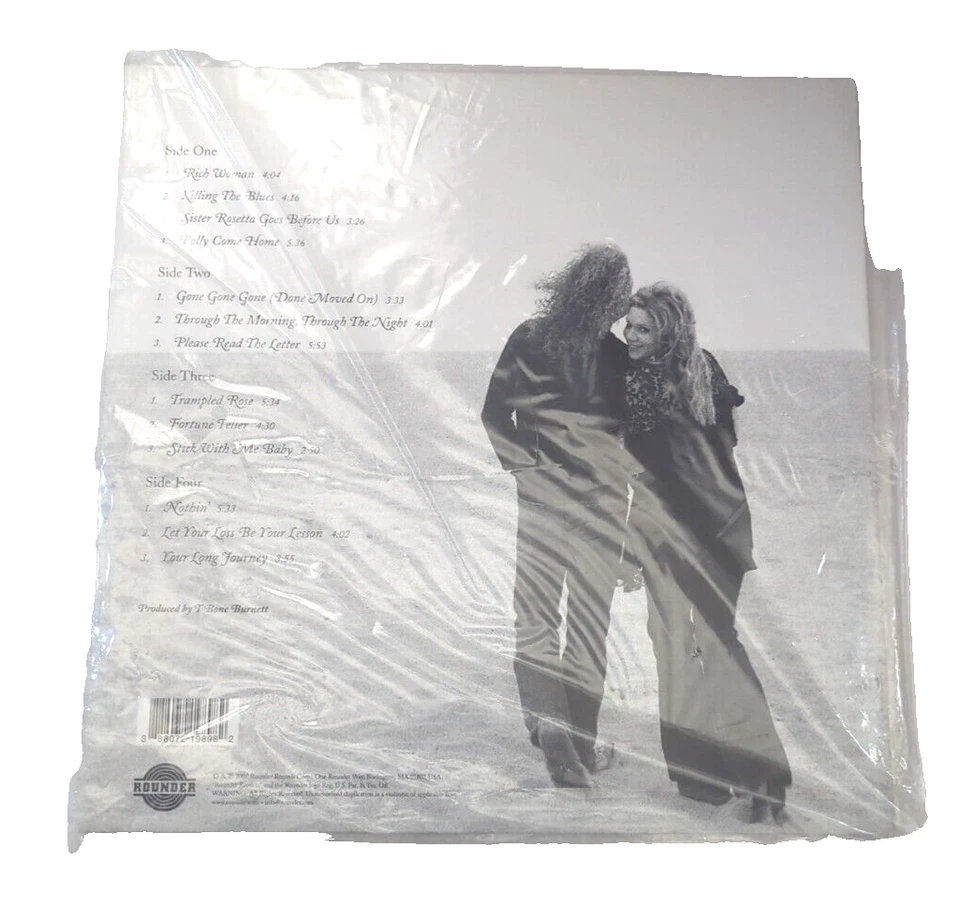 RAISING SAND Robert Plant & Alison Krauss silver Vinyl LP 11661-9075-1 New Open - Image 2 of 3
