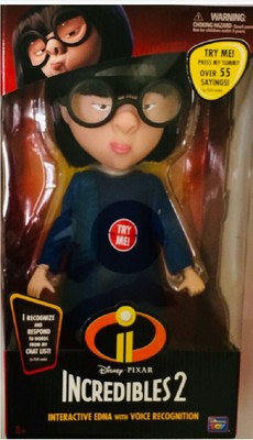 edna mode interactive talking doll