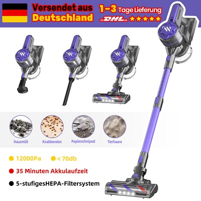 Schnurloser 4-in-1 Handstaubsauger LED-Leuchten Tragbares beutelloses Reinigen