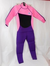 Realon Unisex Kids Zippered Wetsuit, 3mm, Purple And Pink, Size 2XL