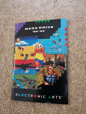 Brochure Vintage Electronic Arts 92-93 Pour Mega Drive - SEGA - Collection
