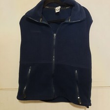 Mens dark blue Columbia Fleece vest size M soft made in usa
