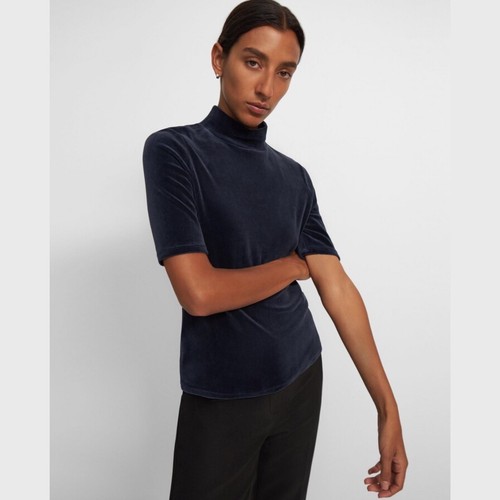 theory velvet turtleneck short sleeve 