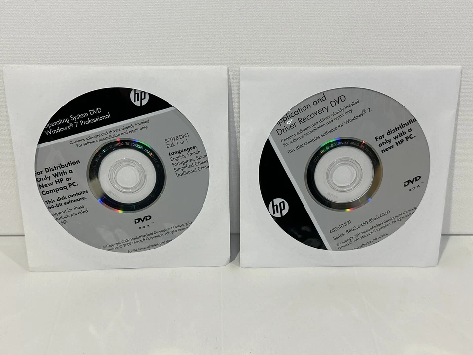 New Sealed HP Compaq Operating System Windows 7 Pro Application Driver DVD 64bit - Image 4 of 4