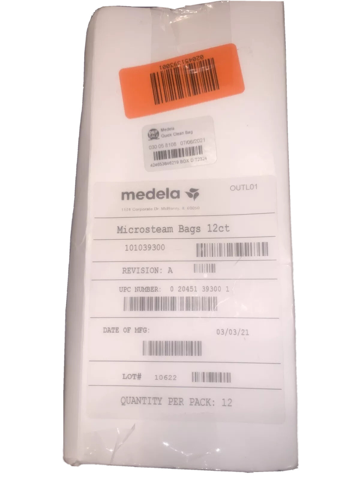 Medela Quick Clean Micro-Steam Bags 12ct Sterilizing Bags fo