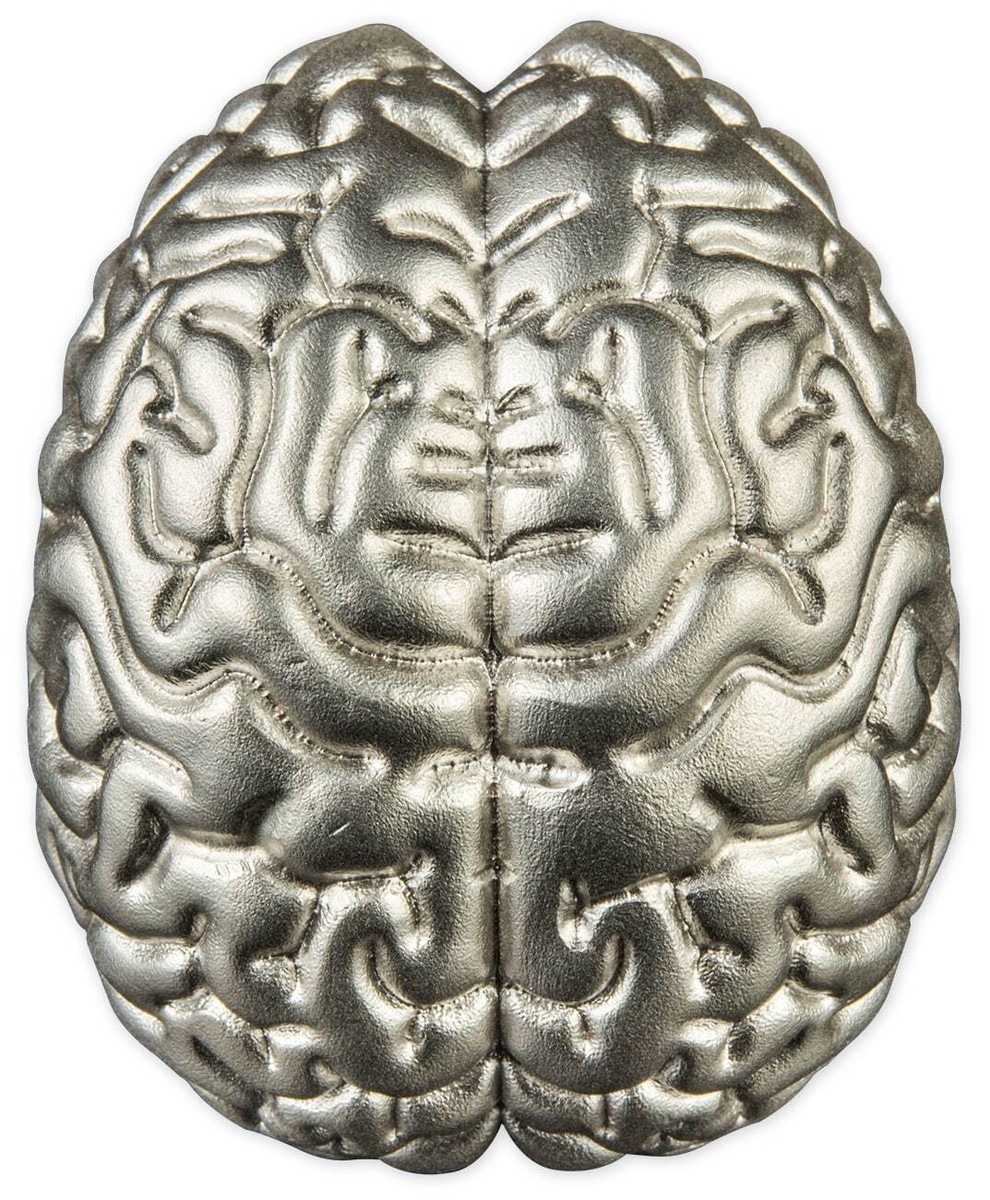 THE BRAIN 2023 $5 2 oz Pure Silver 3D Shaped Coin - Samoa | eBay