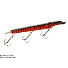 SUICK 9" ORANGE TIGER WEIGHTED MUSKIE THRILLER @ MAC'S OUTDOORS FACTORY NEW