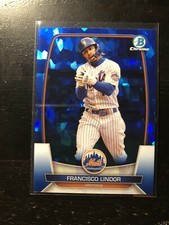 2023 Bowman Chrome Sapphire FRANCISCO LINDOR #24 New York Mets Card PWE