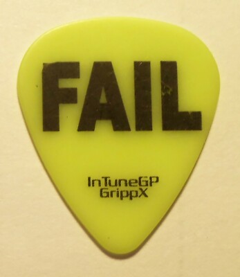 Fail Fluoreszierend Gelb Tour Gitarre Pick