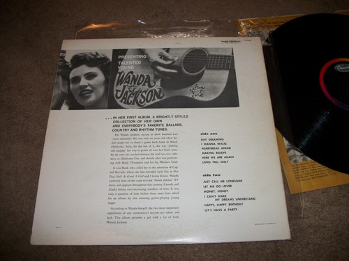 Wanda Jackson S/T 1958 LP Capitol T1041 Mono - EX / VG VINYL - Picture 4 of 4