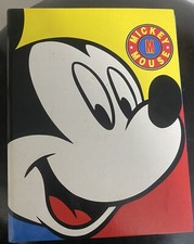 Vintage Disney MICKEY MOUSE Color Block Photo Album Binder by Holson USA