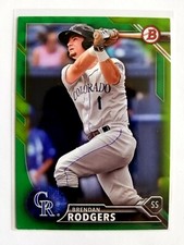 2016 TOPPS BOWMAN DRAFT GREEN BRENDAN RODGERS RC! 1/99! 1/1! FIRST ONE!