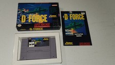 D-Force Super Nintendo SNES CIB