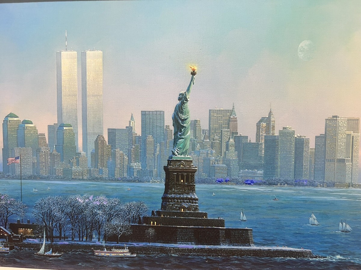 Framed Alexander Chen New York Gateway LE To 550 Embellished