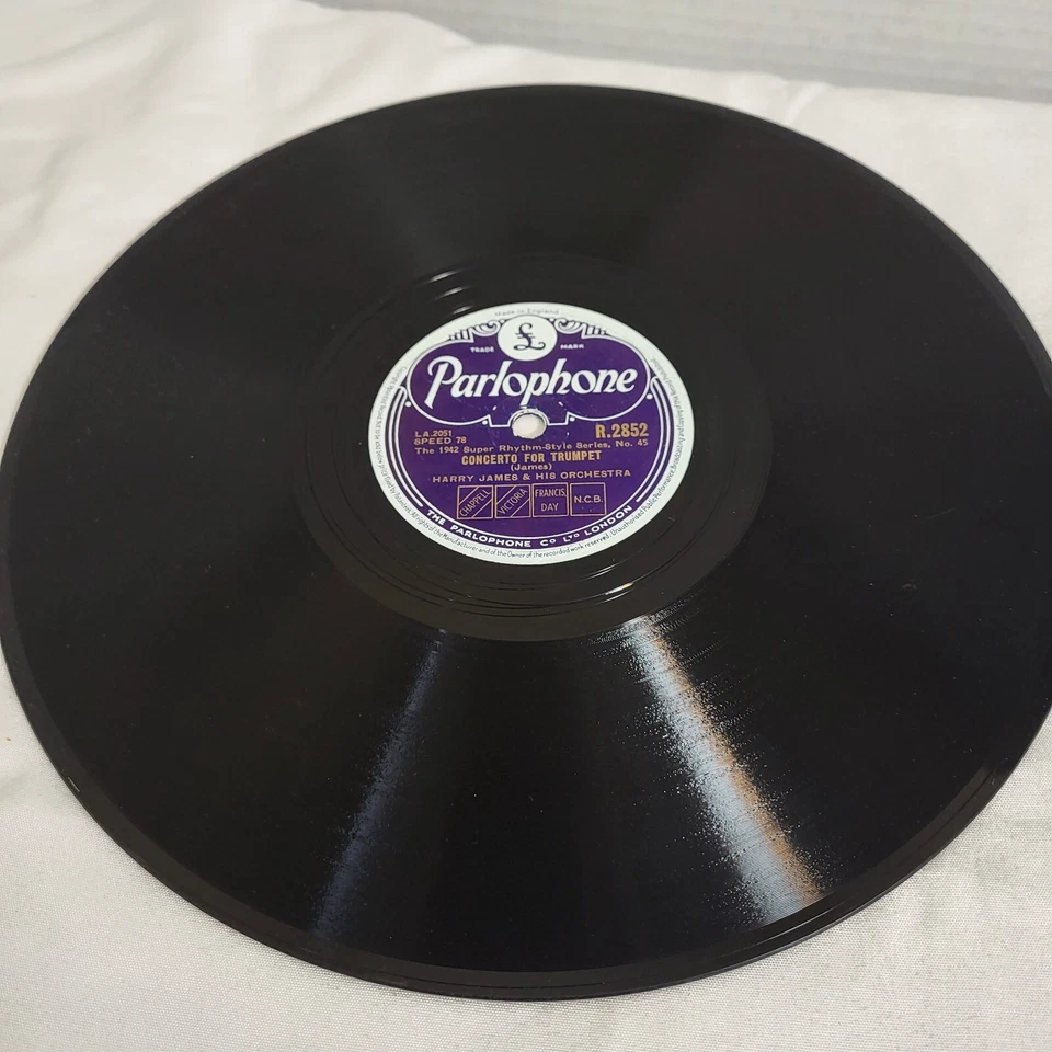 Harry James Concerto Trumpet/Trumpet Blues Cantabile 78 rpm Parlophone R2852 E- Foto 4 de 4