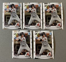 5x Lot 2020 Bowman Chrome Prospects Baseball #BCP27 Kristian Robinson Base Card