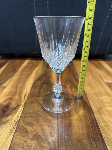 (Set of 5) - Capri Crystal 8 Oz Wine/Water Goblet Stemware Glasses Italy - Picture 6 of 6