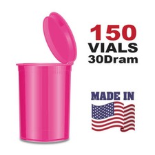 150 Bubblegum Vials - 30 DRAM Pop Top Bottle - Smell Proof Containers