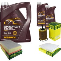 7L Mannol 5W-30 Combi LL+MANN-FILTER Filterpaket FüR Vw Multivan V 2.5 Tdi