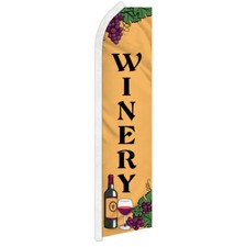 Winery Advertising Swooper Feather Flutter Flag Vineyard Wine Bar