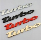 <!--F#f_0-->RED, BLACK OR SILVER TURBO ABS 3D PLASTIC CHROME CAR BADGE EMBLEM STICKER AUS<!--F/-->