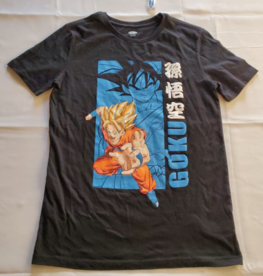 Old Navy Dragon Ball Z Goku T-Shirt Youth XL 14-16 Black Short 