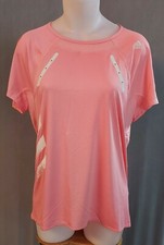 Adidas - ladies pink or red running carrera t-shirt poly spandex mesh - S (NWT)