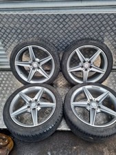 MERCEDES C CLASS W205 ALLOY WHEELS SET 18 INCH A2054011200 8.5JX18H2 2017