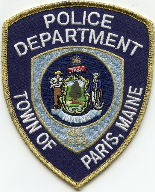 PARIS MAINE ME POLICE PATCH eBay