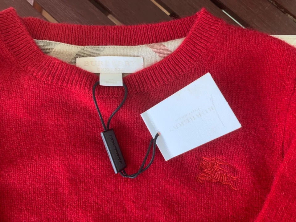 Suéter de cachemir unisex Burberry Kids, talla T4 Foto 2 de 4