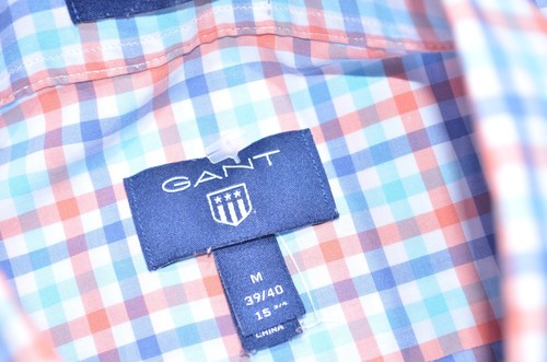 GANT Men's The Broadcloth Gingham Long Sleeve Checked Shirt Size M - Picture 5 of 7