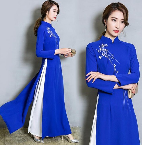 Womens Ladies Chinese Long Sleeves 