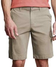 Copper  Oak Men  s Cargo Shorts Flex Waist Stretch Cotton Casual 10  Inseam NWT