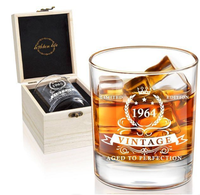 61. Geburtstag Whiskyglas In Holzbox 340Ml