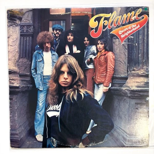 Flame – Queen Of The Neighborhood LP Vinyl Record Original 1977 Hard Rock VG+