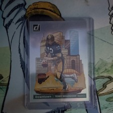 Donruss Downtown Insert Terry Bradshaw Steelers NFL Football Card