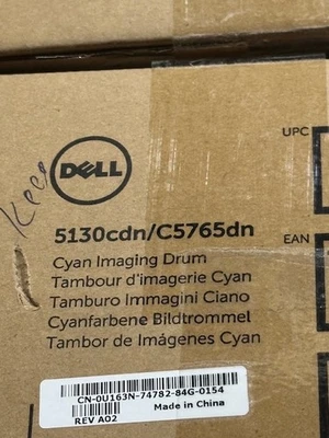 Genuine DELL 5130cdn/C5765dn Cyan Imaging Drum NEW - Image 1 of 3