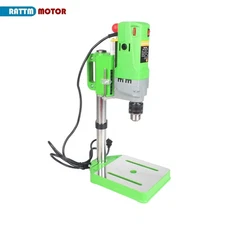 CN SHIP】710W 110V Mini Bench Drill Press 60mm Stroke Drill Chuck 1.5-13mm
