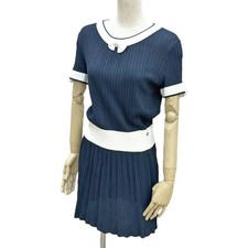 Chanel Dress Rayon P47914K06128 Ladies CHANEL Mint Fr40 US 8