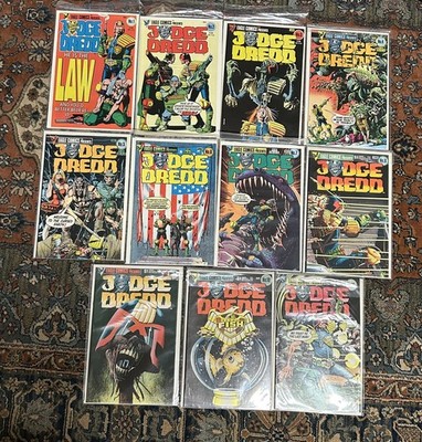 Judge Dredd Comic lot 1#-#11 1983 Eagle Comics