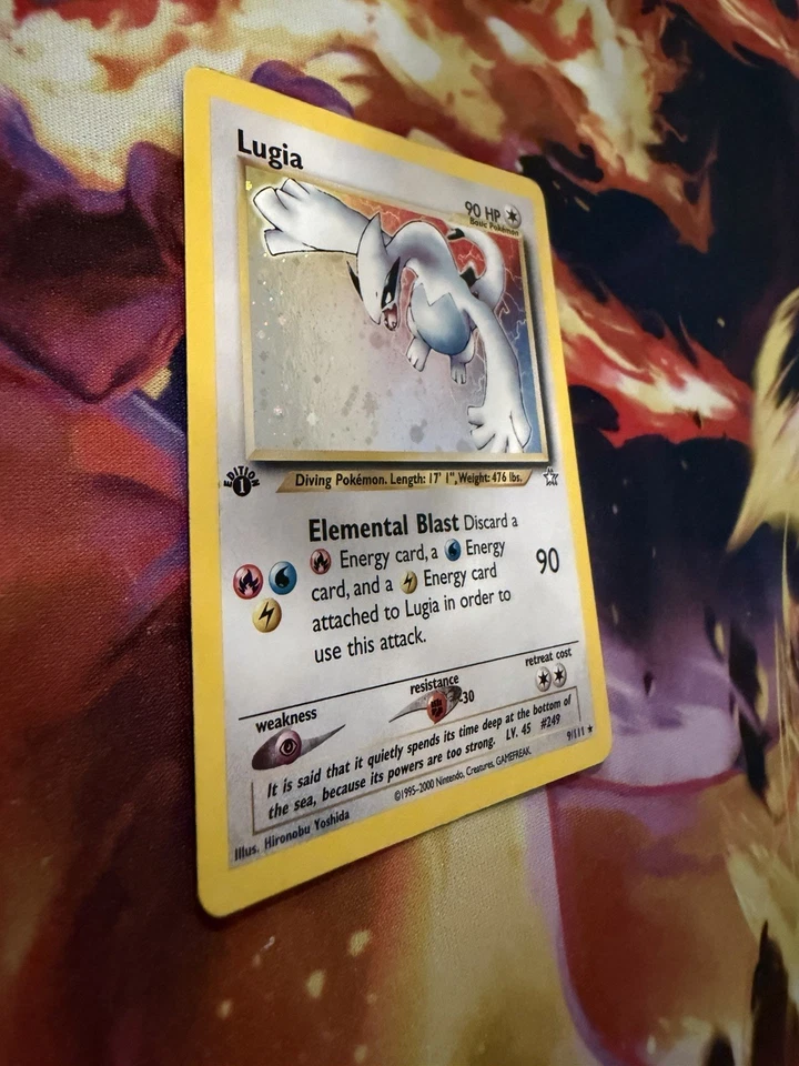 Pokemon Neo Genesis Lugia 9/111 1st First Edition Holo Rare WOTC Pokemon Card - Image 2 of 4