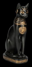Bastet Figur - Ägyptische Fruchtbarkeitsgöttin - Katzen Mythologie Deko H 21 cm