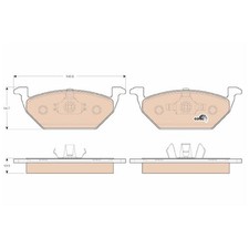 Satz Bremsbeläge Bremsklötze vorne für Seat Arona KJ7 Cordoba 6L2 Ibiza | 240