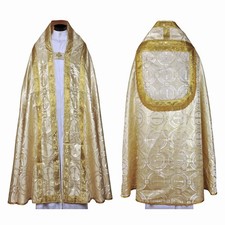 New Metallic Gold Cope & Stole Set, Capa Pluv...