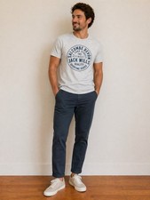 Image of Jack Wills Salcombe Devon Graphic T-Shirt Grey Size M