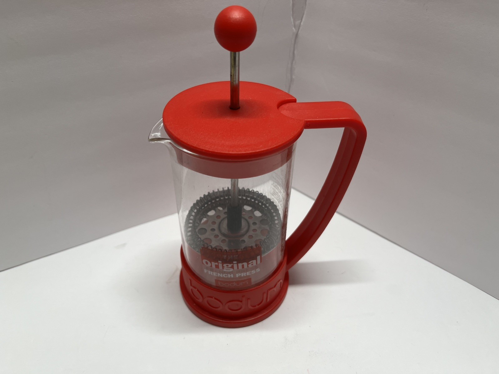 BODUM&mdash;The Original French Press, Red Plastic&mdash;NEW NO BOX